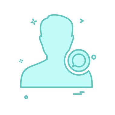 Avatar erkek simge tasarım vektörü