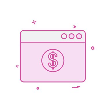 Web yerleşim simgesi tasarım vektörü