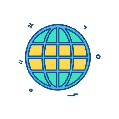 Küre simge tasarlamak vektör