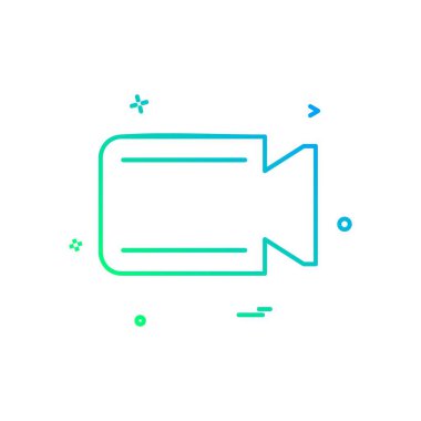 Kamera simgesi tasarım vektörü