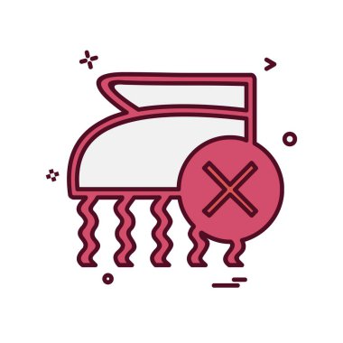 Demir simgesi tasarım vektörü