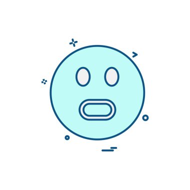 Emoji simgeleri tasarım vektörü 