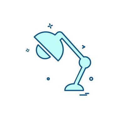 Masa lambası simge tasarlamak vektör