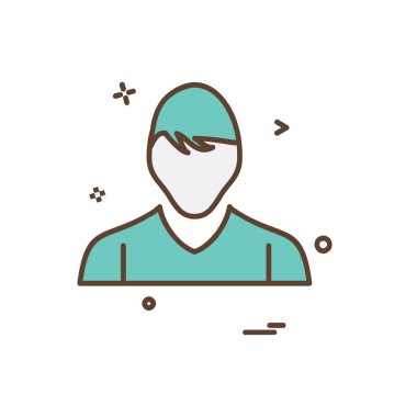 Avatar simge tasarlamak vektör