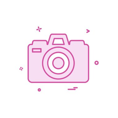 Kamera simgesi tasarım vektörü