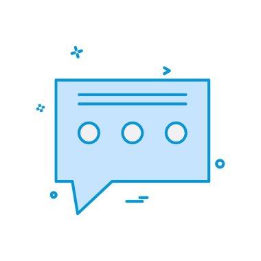 İleti simgesi tasarım vektörü