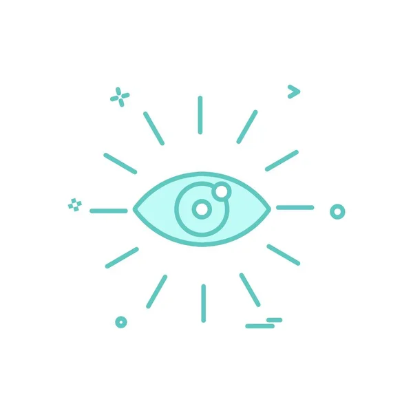 Ojo Icono Diseño Vector — Vector de stock