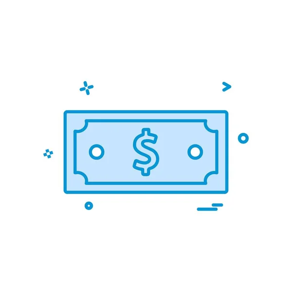 Dollar Money Currency Icon Vector Design — Stock Vector