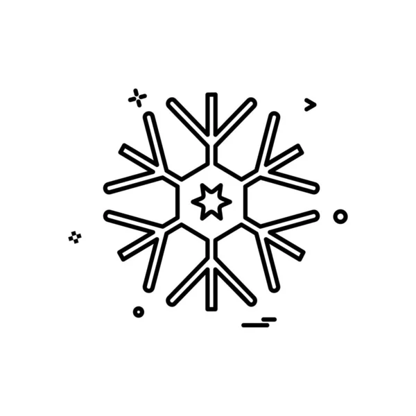 Copo Nieve Icono Simple Sobre Fondo Blanco — Vector de stock