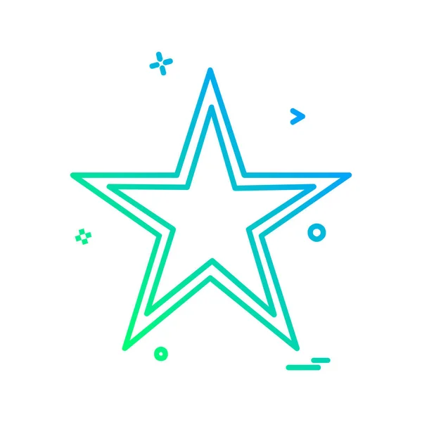 Ikonu Hvězdičky Návrhu Vektorové Ilustrace — Stockový vektor