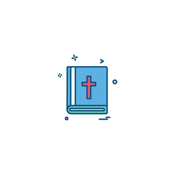 Santa Biblia Icono Diseño Vector — Archivo Imágenes Vectoriales