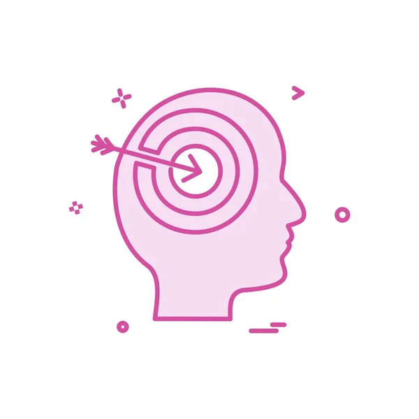 Mind Icon Design Vector Illustration — Stock Vector