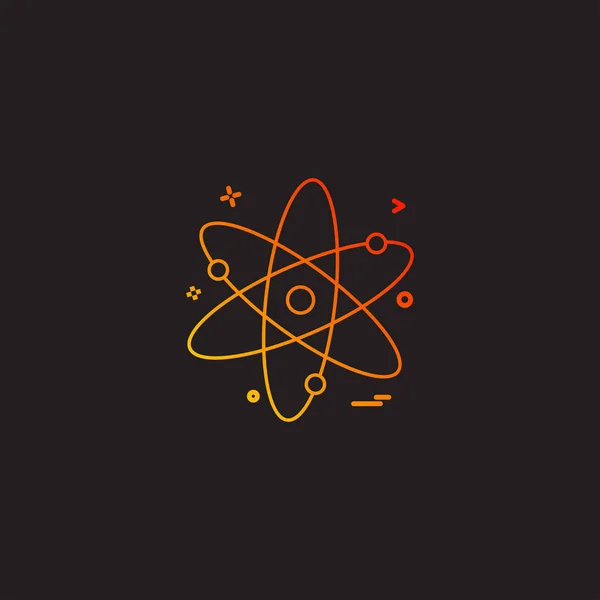 Nucleaire Pictogram Ontwerp Vectorillustratie — Stockvector