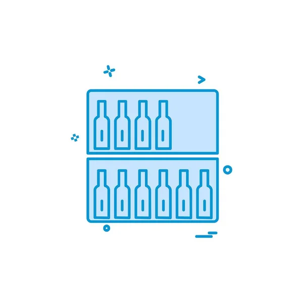 Drink Pictogram Ontwerp Kleurrijke Vectorillustratie — Stockvector