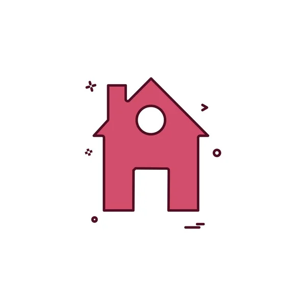 Home Haus Symbol Vektor Design — Stockvektor