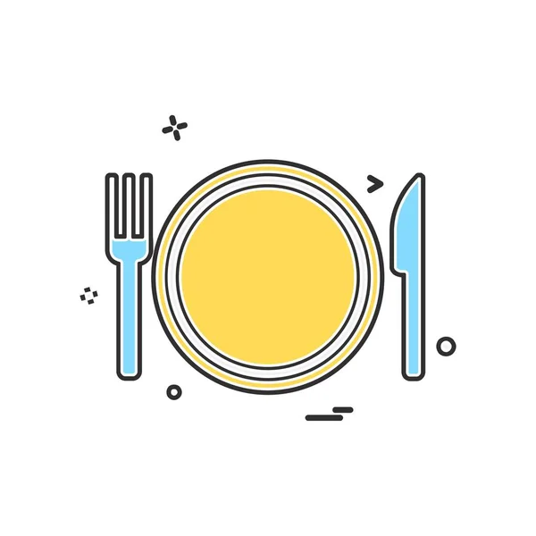 Food Icon Design Vector — Stock Vector