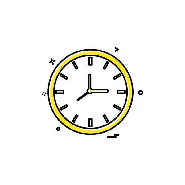 Conception Icône Horloge Illustration Vectorielle — Image vectorielle