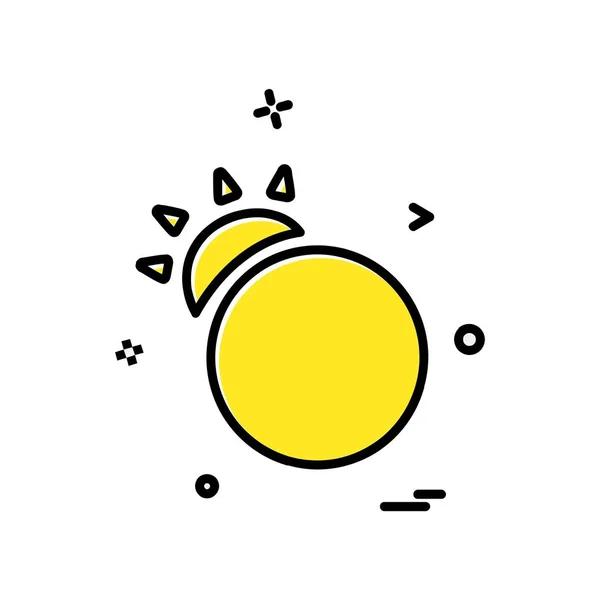 Εικονίδιο Σχεδιασμός Πολύχρωμο Διανυσματικά Εικονογράφηση Από Τον Ήλιο — Διανυσματικό Αρχείο