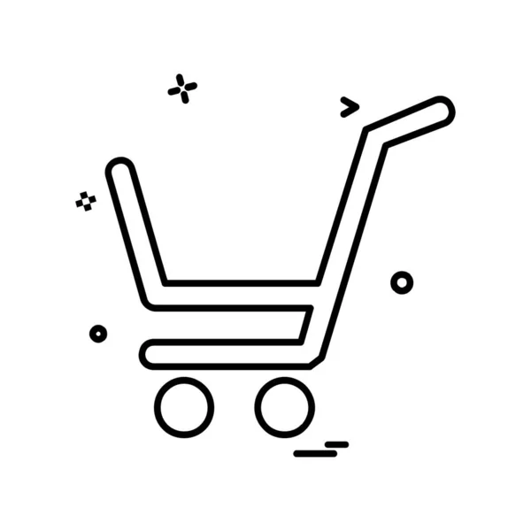 Shopping Ikone Design Vektor Illustration — Stockvektor