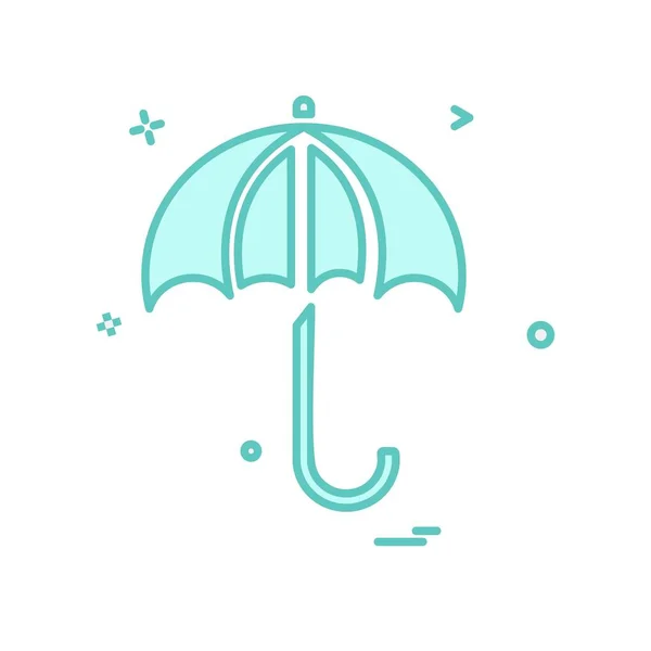 Umbrella Icon Design Vector Illustration — Stock Vector