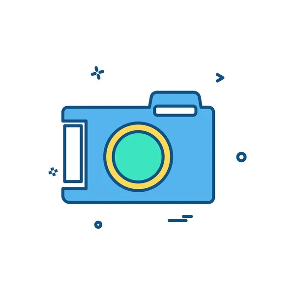 Camera Icon Design Vector — Stock Vector