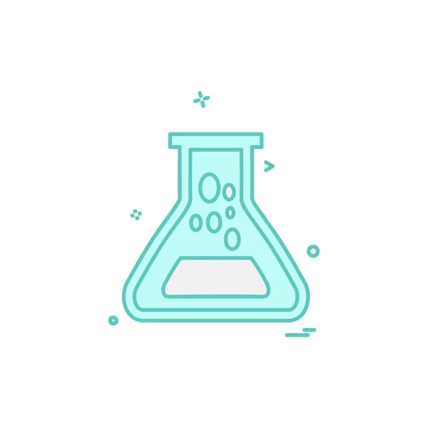 Beaker Icono Diseño Vector — Vector de stock