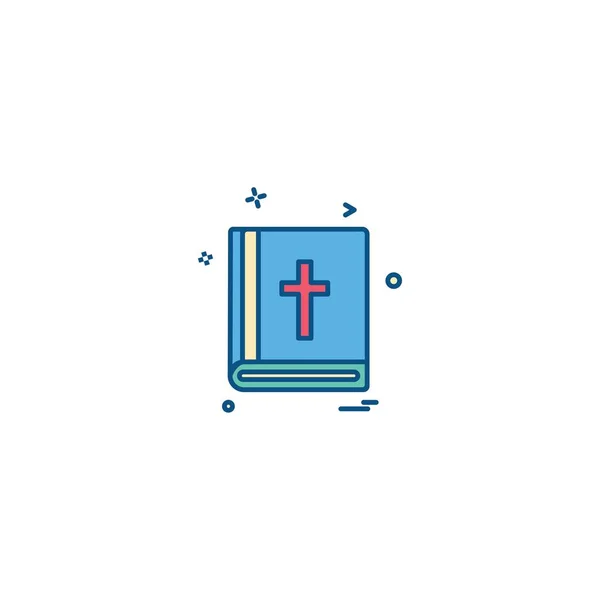 Santa Biblia Icono Diseño Vector — Archivo Imágenes Vectoriales