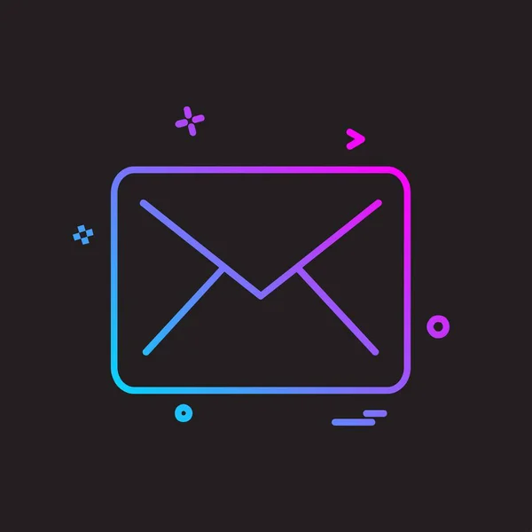 Carta Icono Diseño Vector — Vector de stock