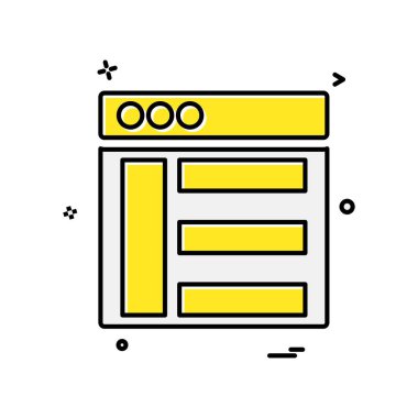 Web düzen simge tasarlamak vektör