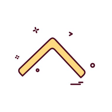 Yukarı ok simgesi tasarım vektörü