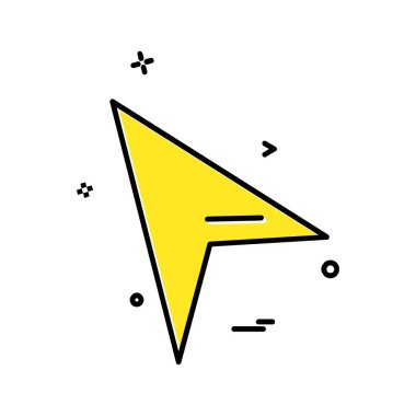 Ok simgesi tasarım vektörü