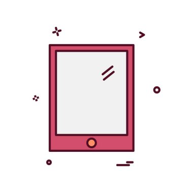 Mobil simge tasarım vektörü