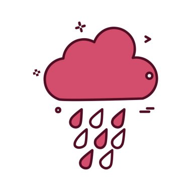 Weather simge vektör beyaz arka plan üzerinde