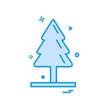 Noel ağacı simge tasarlamak vektör