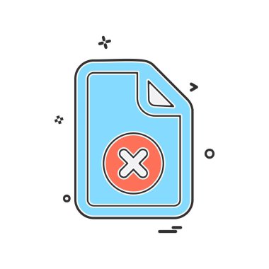 Dosya simgesi tasarım vektörü