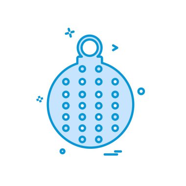 Noel top simge tasarlamak vektör