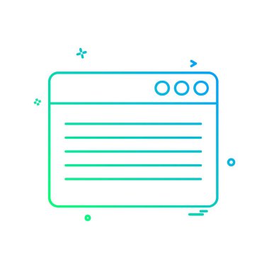 Web yerleşim simgesi tasarım vektörü