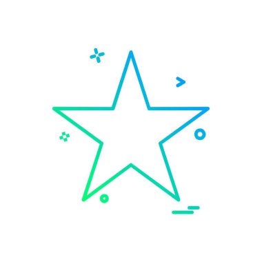 Yıldız simgesi tasarım vektörü