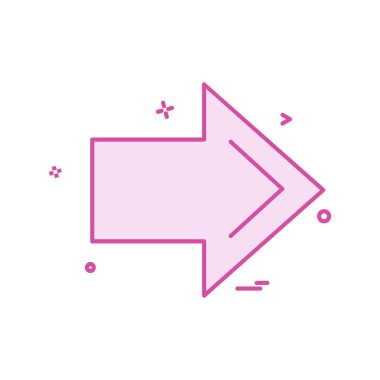 Sağ ok simge tasarlamak vektör