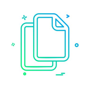 Dosya simgesi tasarım vektörü