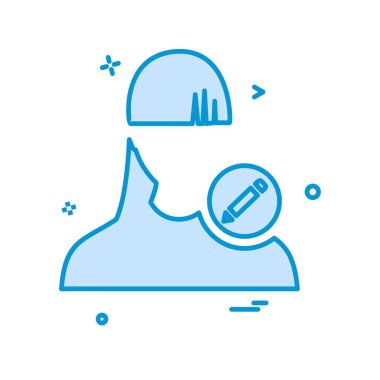 Kullanıcı simgesi tasarım vektörünü düzenle 