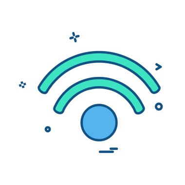Wifi simge tasarım vektörü