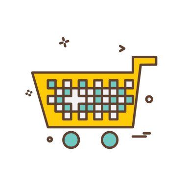 Sepeti simge tasarlamak vektör