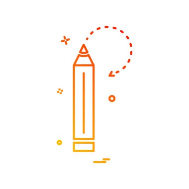 kalem okul kırtasiye simge vektör tasarımı