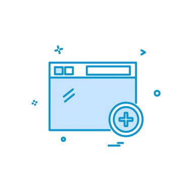 Web yerleşim simgesi tasarım vektörü