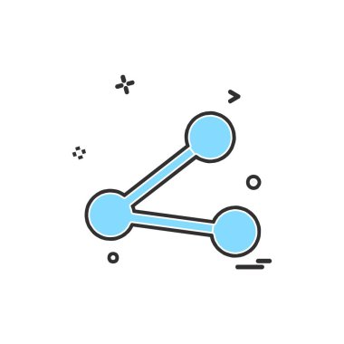 Simge tasarım vektörünü paylaş