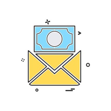 İleti simge tasarlamak vektör