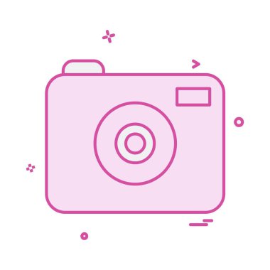 Kamera simgesi tasarım vektörü