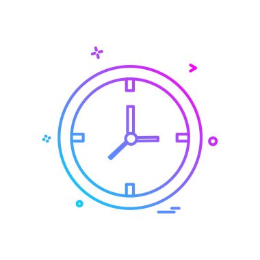 saat simgesi vektör tasarımı