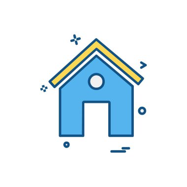 Ev simgesi tasarım vektörü